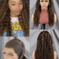 13x4 Full Frontal Lace Wig Pre-Plucked Glueless Water Wave Style in Human Hair 22inch
