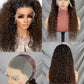 13x4 Full Frontal Lace Wig Pre-Plucked Glueless Water Wave Style in Human Hair 22inch