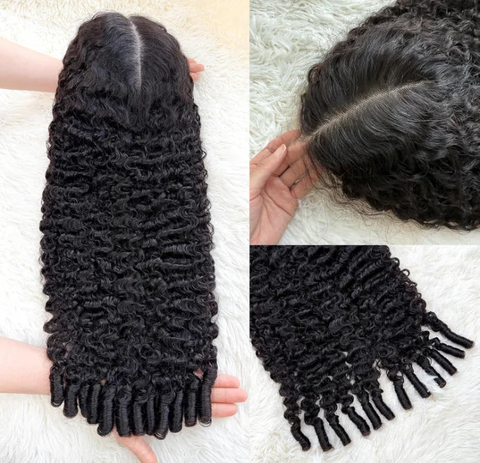 16A Raw Human Hair Wig Virgin New Burmese Curly 250% Lace Front 13X4 HD Transparent Frontal Glueless Wig for Black Women
