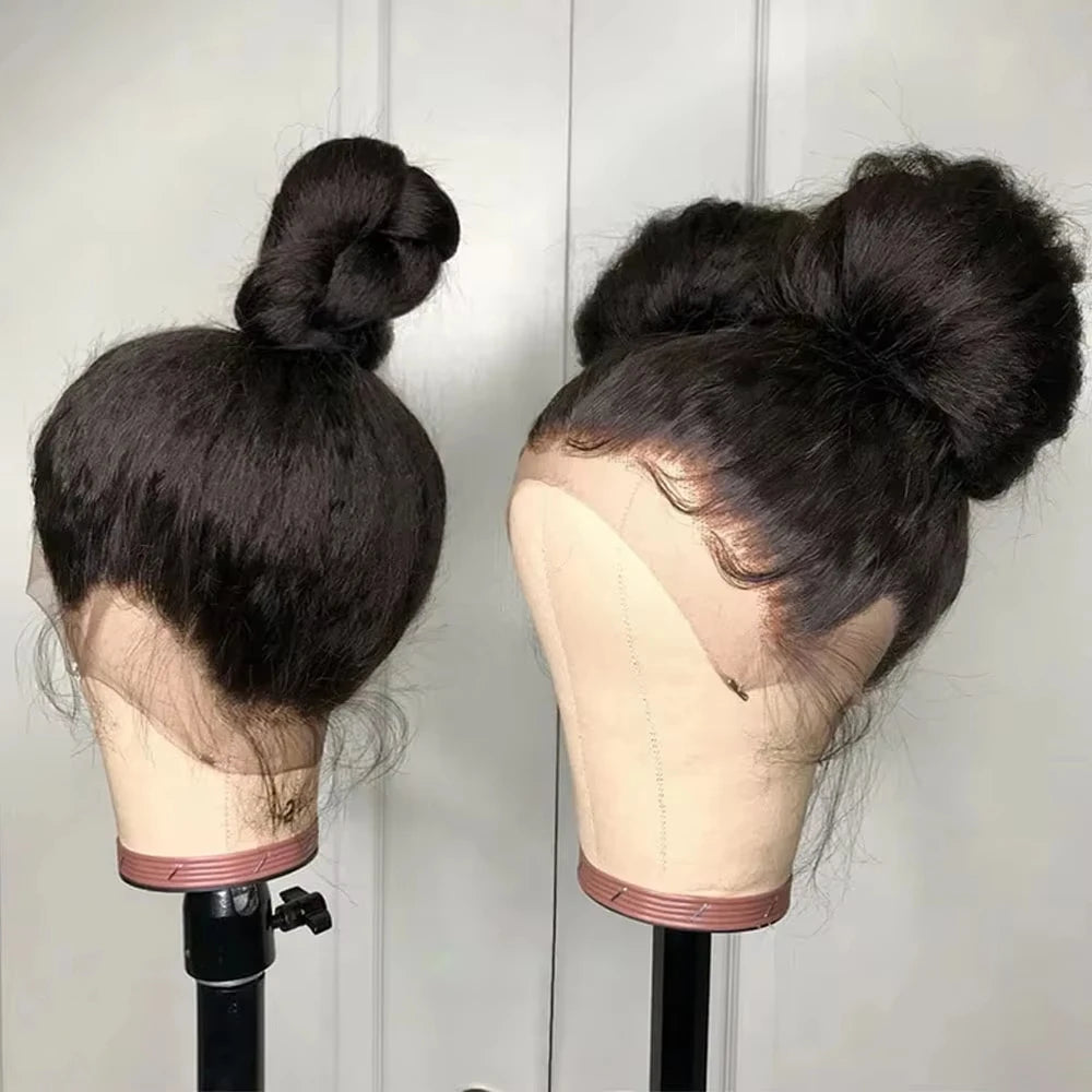 360 Full Lace hair wig 26inch Invisi Strap  Glueless Wig Invisible Drawstring many colors Straight 99j Lace Front Human Hair