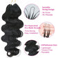 Wholesale Body Wave Deep wave 100g 2packs Pre-Separated Crochet Hair Extension Human Hair Knotless Pre-Separated Feather Crochet Braid Hair Extensions