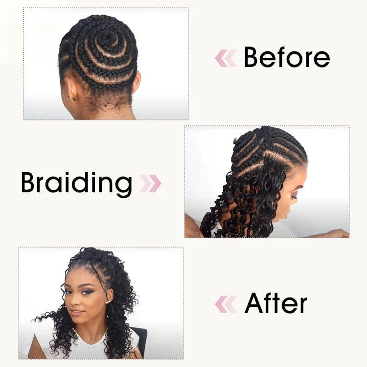 Wholesale 15A Grade 16-24 Inch Natural Color Feather Crochet Human Hair Extensions Burmese Curl Knotless Boho Style Hair