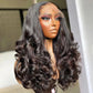 Bouncy Loose Curly Hair 13x4 full Lace Front Wig Human Hair Wavy Bouncy Egg Curl 300 Density Full Lace Frontal Wig Human Hair Wig Glueless