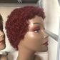 Human Hair Pixie Cut Wig Human Hair Wate Rcourt 10A Natural Black Short Human Hair Short Pixie Cut Wigs