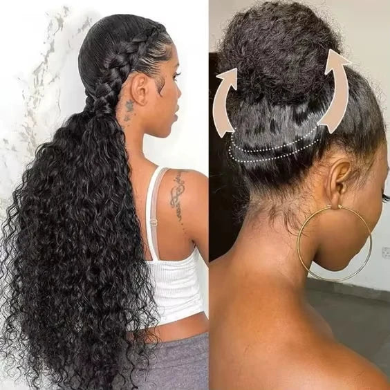 250 Density 22inch 26inch Invisi Strap 360 Full Lace Glueless Wig Invisible Drawstring Frontal Wig Kinky Straight Lace Front Human Hair