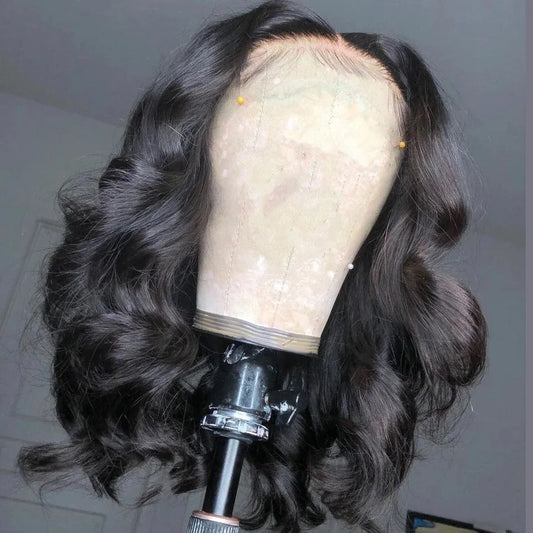 Bob Wigs Lace Front 4x4 lace loose wave  Lace Front bob Wigs  Virgin Hair Wig Human Hair  250g