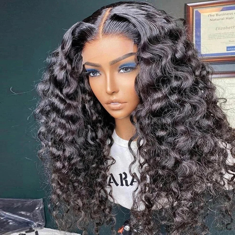 100% Virgin Brazilian Human Hair Wig Pre Pluck Straight Water Wave Curly Quality Lace Wig bob Human Hair Wigs