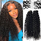 High Quality Feathers Crochet Water Wave Remy Human Hair Extension 100g 16-24" Feathering Tip Braiding Pre-made Strands Bundle