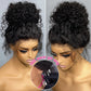 Invisible Strap 360 Glueless Ready to Wear Go Wig 360 Full Lace Frontal afro curly Wig With Curly Edges Hairline for Black Women