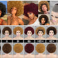 13x4 Full Frontal Afro Curly Wig Pixie Cut in Various Colors for Black Women