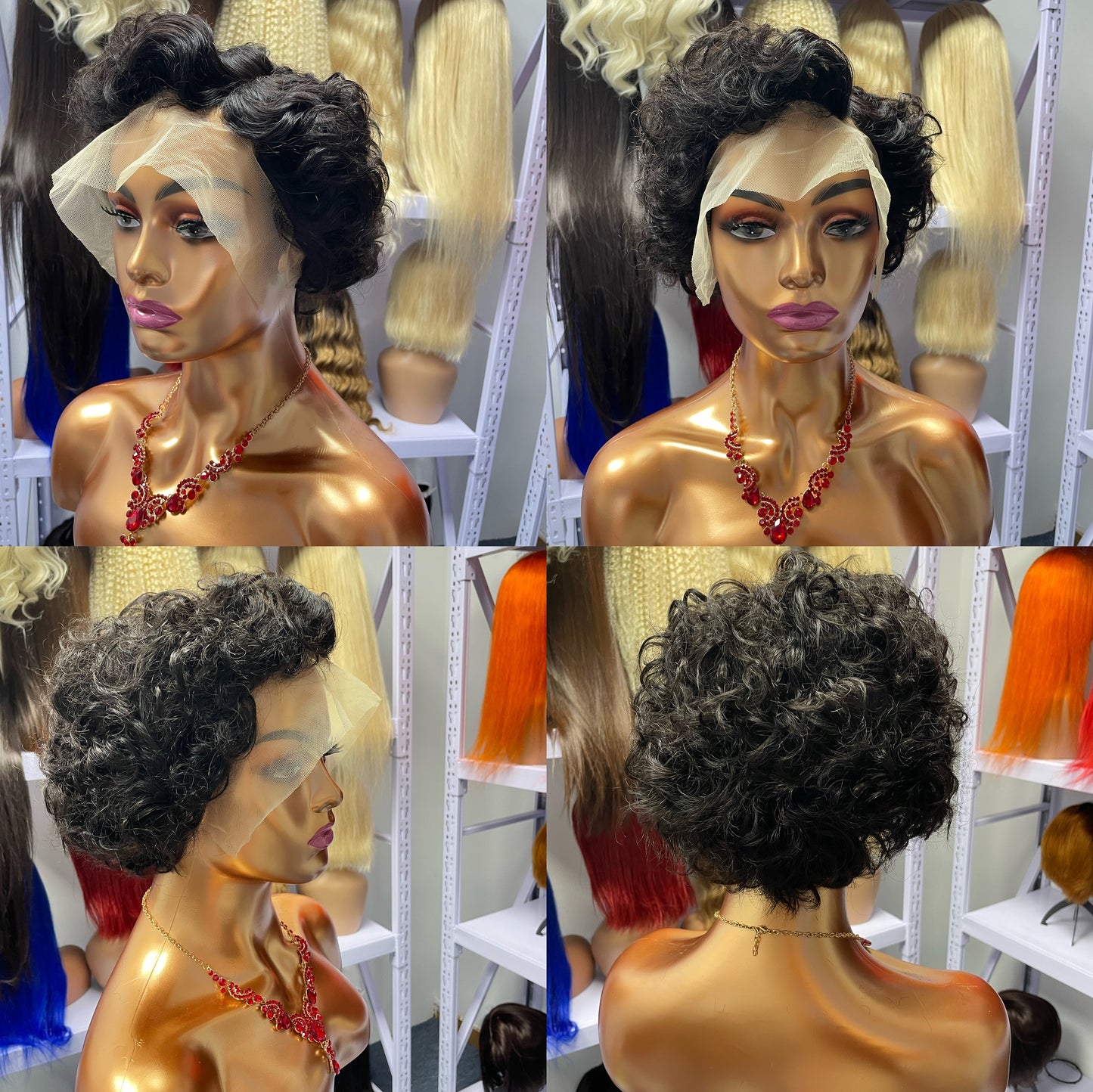 Raw Brazilian Human Hair Short Wigs Human Hair 13x4 Lace Front Wigs for Black Women Pixie Cut Human Hair Wigs
