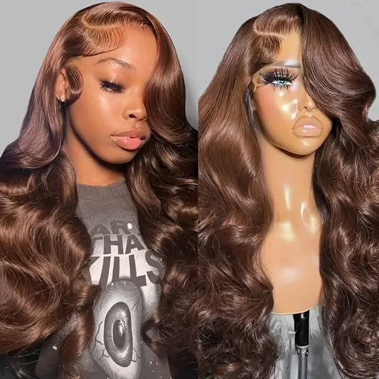 13x4 Full Frontal Lace Glueless Body Wave High-Density Pre-Plucked Human Hair Wigs Full Lace Glueless Body Wave High-Density