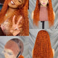 13x4 Full Frontal Lace Wig Pre-Plucked Glueless Water Wave Style in Human Hair 22inch