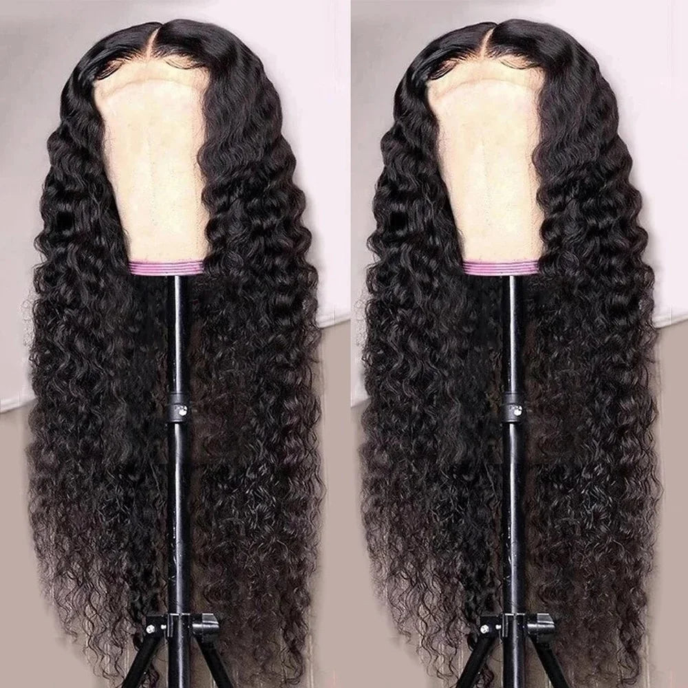 Pre Plucked 12A Wig 32 Inch Human Hair Full Lace Front Natural Transparent Lace Human Hair  Long Hair Wholesale Lace Wig