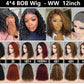 High-Density 4x4 Closure Bob Wig with Water Wave Style Available in Various Colors Category Human Hair Wigs