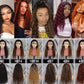 13x4 Full Frontal Lace Wig Pre-Plucked Glueless Water Wave Style in Human Hair 22inch