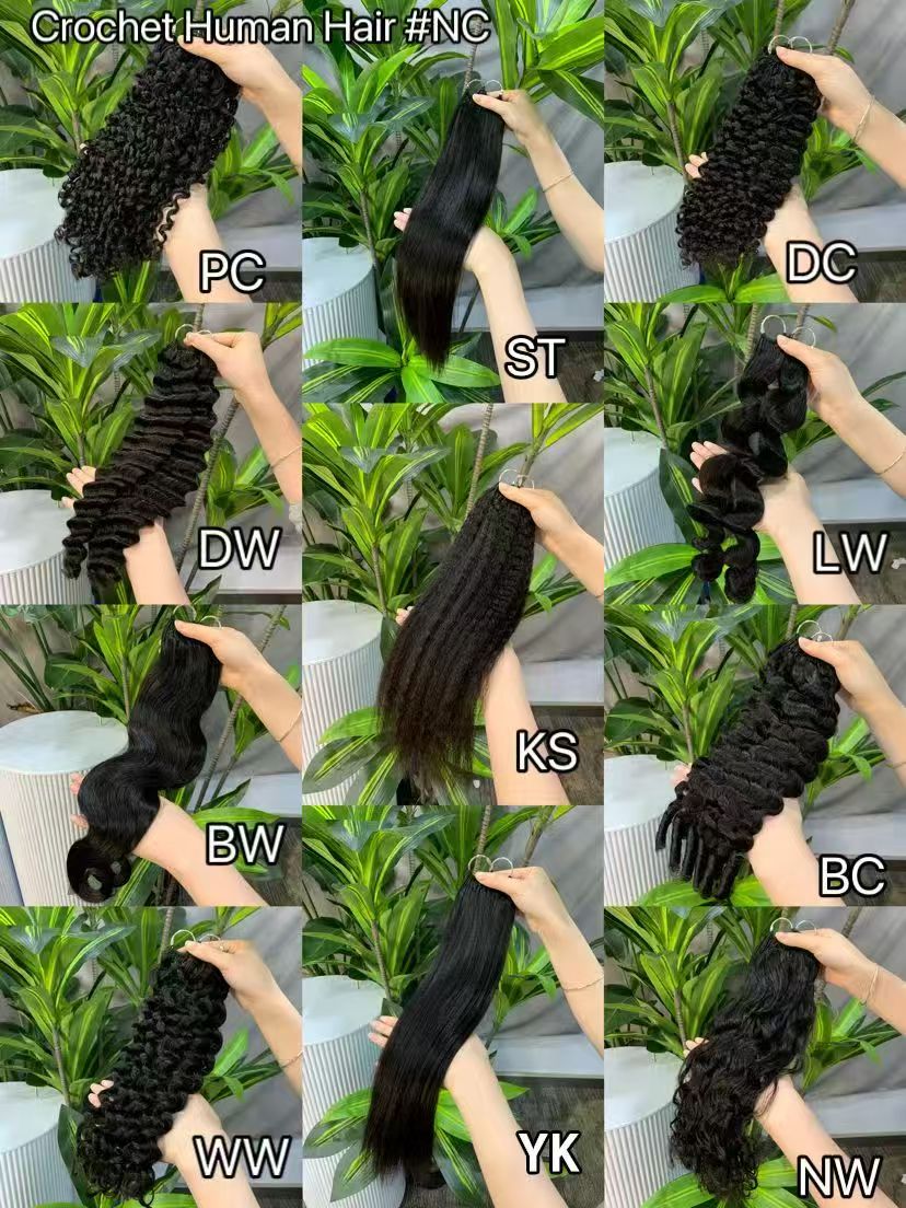 Wholesale Body Wave Deep wave 100g 2packs Pre-Separated Crochet Hair Extension Human Hair Knotless Pre-Separated Feather Crochet Braid Hair Extensions