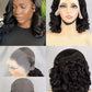 Bouncy Loose Curly Hair 13x4 full Lace Front Wig Human Hair Wavy Bouncy Egg Curl 300 Density Full Lace Frontal Wig Human Hair Wig Glueless