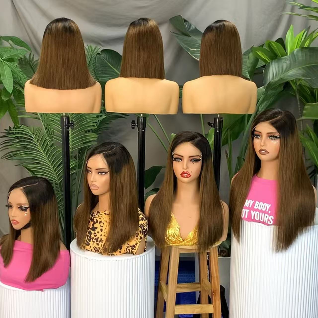 Double Drawn Vietnamese Human Hair Wigs 200% Density 5x5 Hd Lace Frontal Human Wig SDD Bone Straight Short Bob Wigs for Black Women