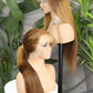 HD 360 Full Lace Wig for Women 26inch many colors Straight wear&go wig  Pre-Plucked Human Hair Gluless with invisible strip and adjustable band