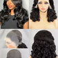 Bouncy Loose Curly Hair 13x4 full Lace Front Wig Human Hair Wavy Bouncy Egg Curl 300 Density Full Lace Frontal Wig Human Hair Wig Glueless