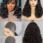 Glueless Fumi Loose 13x4 Lace Frontal Wigs 300% Full Human Hair Wigs Wholesales 14-26 Inches Factory Sales