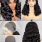 Bouncy Loose Curly Hair 13x4 full Lace Front Wig Human Hair Wavy Bouncy Egg Curl 300 Density Full Lace Frontal Wig Human Hair Wig Glueless