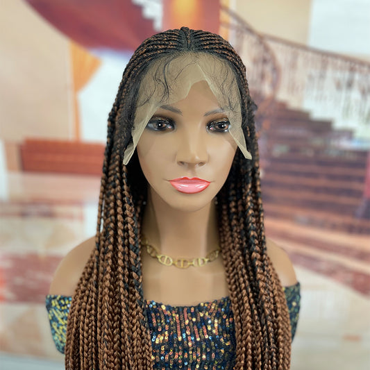 Wholesale Braids Wigs Lace Front vendors Synthetic braiding hair wigs with Baby Hair Lace Frontal Wig