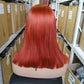 Transparent HD 4x4 10-14 Inches 1b 99j 350# Super Double Drawn Quality Human Hair Lace Frontal Wigs
