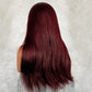 Human4x4 closure lace wig super double drawn quality 1b 99j color 180% density human hair wig
