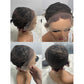 Pixie Cut Wigs Short Bob Curly Wig 13*1 T-part Frontal Lace Pixie Cut Natural Color