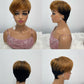 Human Hair Pixie Cut Wigs Short Bob Curly Wig 13*1 T-part Frontal Lace Short Bob Wig