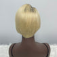 Human Hair Pixie Cut Wigs Short Bob Curly Wig 13*1 T-part Frontal Lace Pixie Cut Wig
