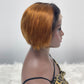 Human Hair Pixie Cut Wigs Short Bob Curly Wig 13*1 T-part Frontal Lace Pixie Cut Natural Wig